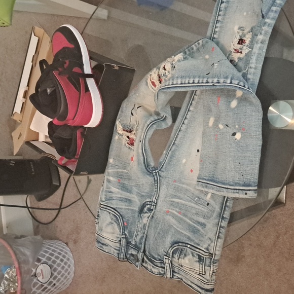 Jeans slippers and shoe bundle